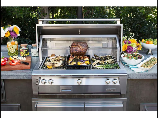 56" Standard All Grill w/ Cart - Ultramarine Blue-Gloss