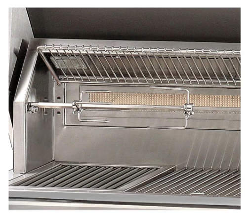 Alfresco 56'' Sear Zone Grill On Refrigerated Base - Jet Black-Gloss