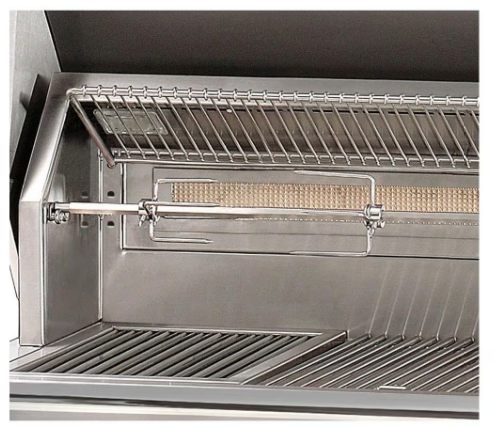 Alfresco 56'' Sear Zone Grill On Refrigerated Base - Carmine Red-Gloss