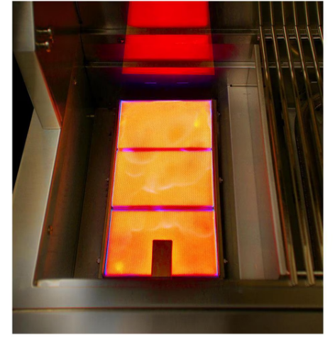 Alfresco 56'' Sear Zone Grill On Refrigerated Base - Carmine Red-Gloss
