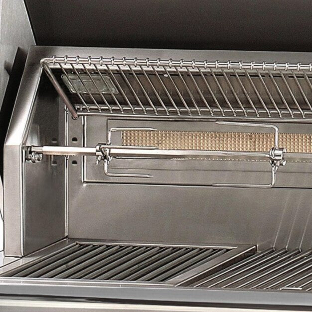 Alfresco - 56" ALXE Luxury Grill - Built-In - 3 Burner, Rotis, Smoker, SearZone™ - Raspberry Red