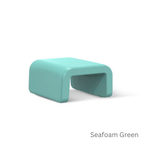 Line Ottoman - Modern Outdoor Ottoman or Side Table for Pool Ledges, Patios & Baja Shelves