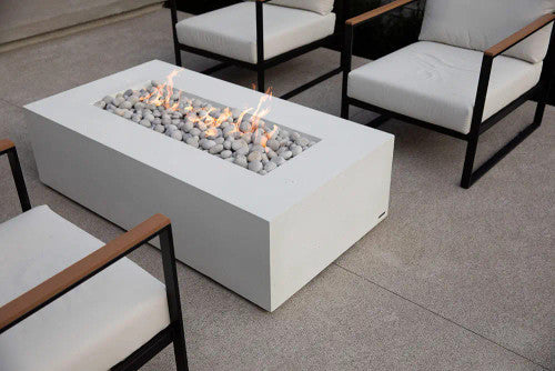 SONOMA 56 Rectangular Outdoor Fire Pit, 56x30x16 Concrete Gas Fire Feature