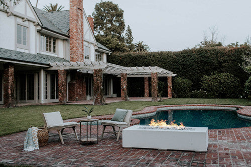 SONOMA 72 Rectangular Outdoor Fire Feature, 72x33x16 Concrete Gas Fire Pit