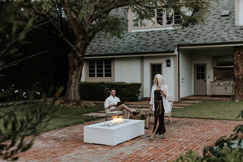 SONOMA 72 Rectangular Outdoor Fire Feature, 72x33x16 Concrete Gas Fire Pit