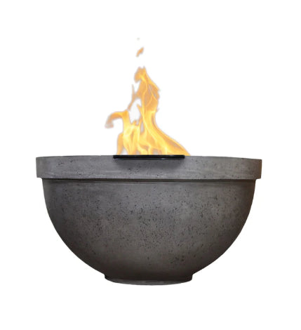 Sorrento Water Bowl – 33" Outdoor Concrete Water Feature with 11" Scupper