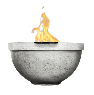 Sorrento Water Bowl – 33" Outdoor Concrete Water Feature with 11" Scupper