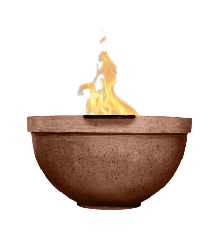 Sorrento Water Bowl – 33" Outdoor Concrete Water Feature with 11" Scupper