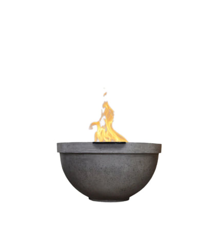 Sorrento Water Bowl – 33" Outdoor Concrete Water Feature with 11" Scupper