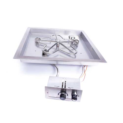 HPC 18" Square Bowl Fire Pit Insert-LP/NG
