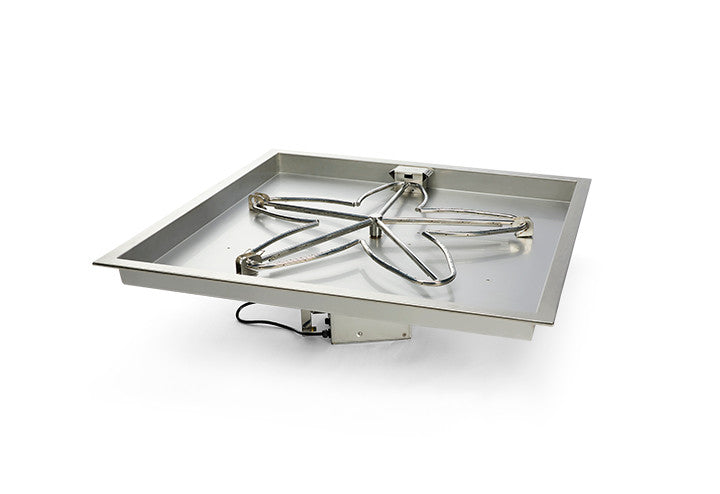 Hearth Products Controls - 24" Square Bowl Pan Fire Pit Insert - EI Series - HIGH/LOW