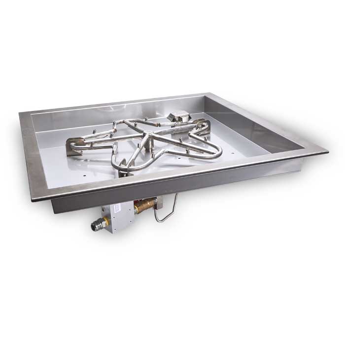 HPC 30" Square Bowl Fire Pit Insert-LP/NG