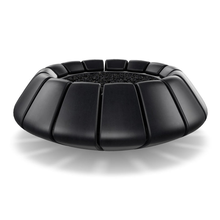 Sunflower Fire Bowl – 48" Round Hand-Crafted Concrete Gas Fire Pit (65,000 BTUs, Propane/Natural Gas)