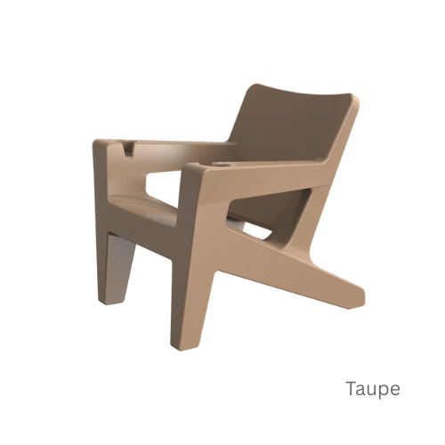 Bask Lounge Chair – Modern Resin Adirondack In-Pool Ledge Chair for Tanning Ledges, Baja Shelves & Outdoor Lounging