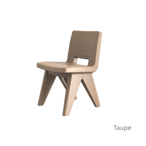 Fresco Dining Chair - Modern Outdoor Dining Chair in Marine-Grade Polyethylene for Patio, Deck & Garden