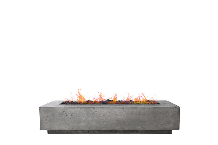 Tavola 110 Fire Table – 110" Extra-Long Rectangular Hand-Crafted Concrete Gas Fire Pit (90,000 BTUs, Propane or Natural Gas)