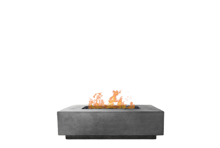 Tavola 1 Modern Concrete Fire Table 56" – Outdoor Gas Fire Pit by Prism Hardscapes