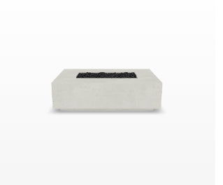 Tavola 1 Modern Concrete Fire Table 56" – Outdoor Gas Fire Pit by Prism Hardscapes