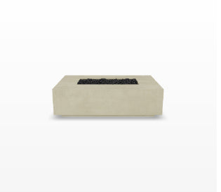 Tavola 1 Modern Concrete Fire Table 56" – Outdoor Gas Fire Pit by Prism Hardscapes