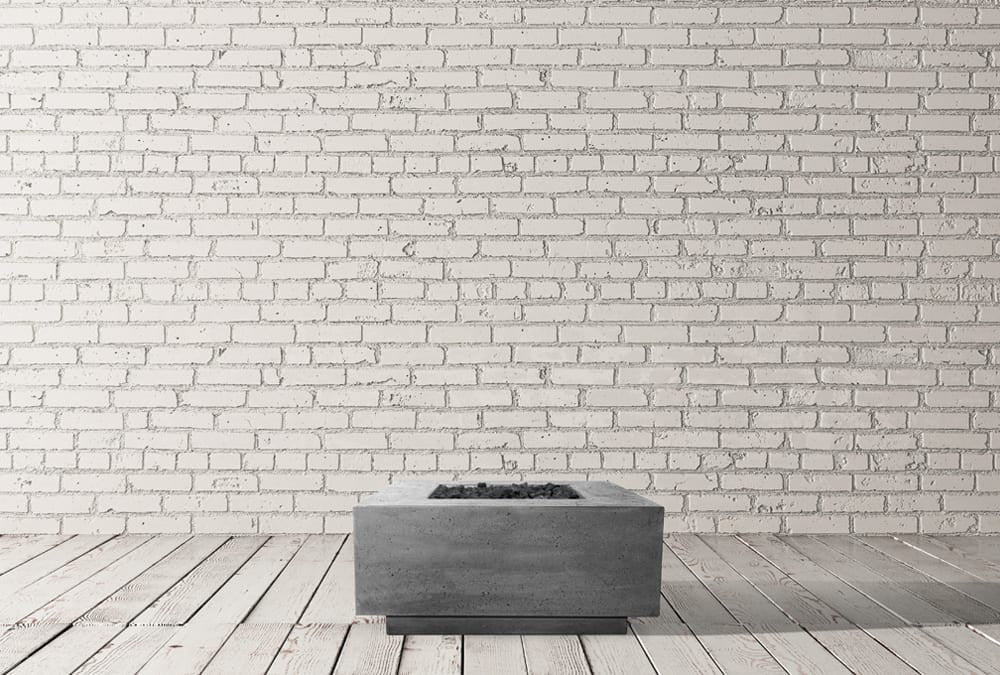 Tavola 2 Fire Table – 36" Square Hand-Crafted Concrete Gas Fire Pit (65,000 BTUs, Propane or Natural Gas)