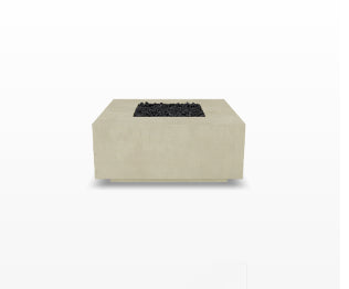 Tavola 2 Fire Table – 36" Square Hand-Crafted Concrete Gas Fire Pit (65,000 BTUs, Propane or Natural Gas)