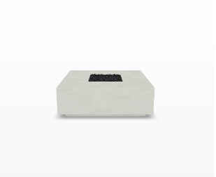 Tavola 3 Fire Table – 48" Square Hand-Crafted Concrete Gas Fire Pit (65,000 BTUs, Propane or Natural Gas)