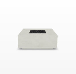 Tavola 42 Fire Table – 42" Square Hand-Crafted Concrete Gas Fire Pit (65,000 BTUs, Propane or Natural Gas)