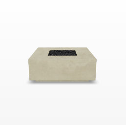 Tavola 42 Fire Table – 42" Square Hand-Crafted Concrete Gas Fire Pit (65,000 BTUs, Propane or Natural Gas)