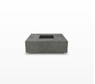 Tavola 4 Fire Table – 66" Rectangular Hand-Crafted Concrete Gas Fire Pit (65,000 BTUs, Propane or Natural Gas)