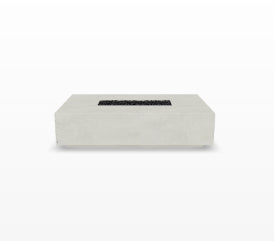 Tavola 66 Slim Fire Table – 66" Rectangular Hand-Crafted Concrete Gas Fire Pit (65,000 BTUs, Propane or Natural Gas)