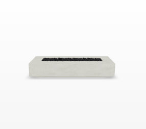 Tavola 6 Fire Table – 90" Rectangular Hand-Crafted Concrete Gas Fire Pit (90,000 BTUs, Propane or Natural Gas)