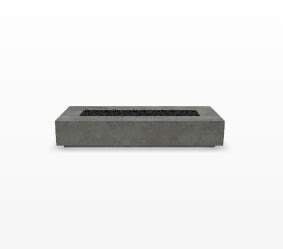 Tavola 6 Fire Table – 90" Rectangular Hand-Crafted Concrete Gas Fire Pit (90,000 BTUs, Propane or Natural Gas)