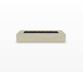 Tavola 6 Fire Table – 90" Rectangular Hand-Crafted Concrete Gas Fire Pit (90,000 BTUs, Propane or Natural Gas)