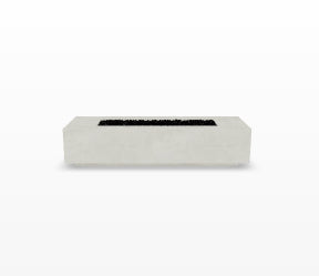Tavola 72 Fire Table – 72" Slim Rectangular Hand-Crafted Concrete Gas Fire Pit (65,000 BTUs, Propane or Natural Gas)