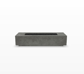 Tavola 72 Fire Table – 72" Slim Rectangular Hand-Crafted Concrete Gas Fire Pit (65,000 BTUs, Propane or Natural Gas)