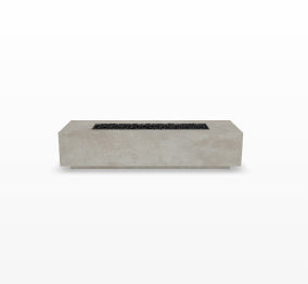 Tavola 72 Fire Table – 72" Slim Rectangular Hand-Crafted Concrete Gas Fire Pit (65,000 BTUs, Propane or Natural Gas)