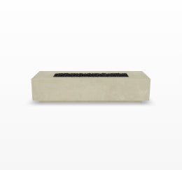 Tavola 72 Fire Table – 72" Slim Rectangular Hand-Crafted Concrete Gas Fire Pit (65,000 BTUs, Propane or Natural Gas)