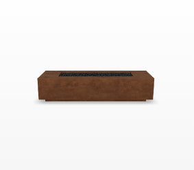Tavola 72 Fire Table – 72" Slim Rectangular Hand-Crafted Concrete Gas Fire Pit (65,000 BTUs, Propane or Natural Gas)