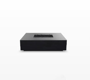 Tavola 7 Fire Table – 60" Rectangular Hand-Crafted Concrete Gas Fire Pit (65,000 BTUs, Propane or Natural Gas)