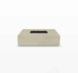 Tavola 7 Fire Table – 60" Rectangular Hand-Crafted Concrete Gas Fire Pit (65,000 BTUs, Propane or Natural Gas)