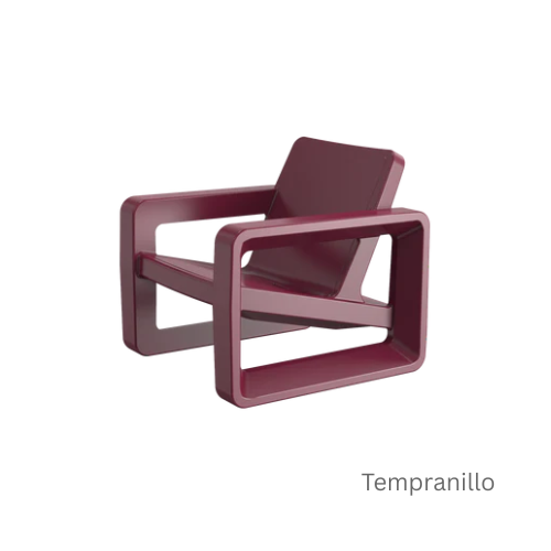 Deck Lounge Chair - Modern Outdoor Resin Lounge Chair for Pool Ledges, Patios & Fire Pits