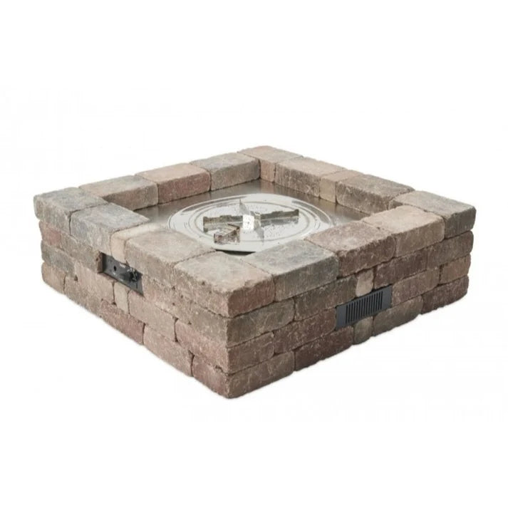 Bronson Block Square Gas Fire Pit Kit