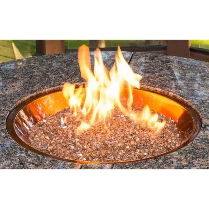 Outdoor GreatRoom 20" Round Crystal Fire® Plus Gas Burner with Control Panel