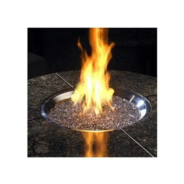 Outdoor GreatRoom 20" Round Crystal Fire® Plus Gas Burner with Control Panel