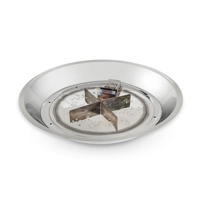 Outdoor GreatRoom 20" Round Crystal Fire® Plus Gas Burner with Control Panel