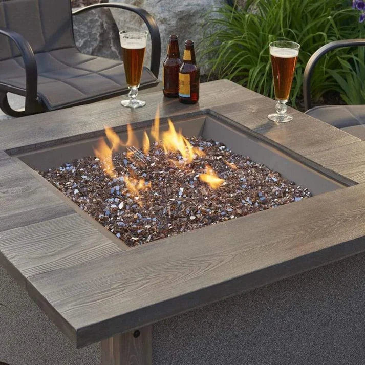 Outdoor GreatRoom 24" x 24" Square Crystal Fire® Plus Gas Burner with Control Panel