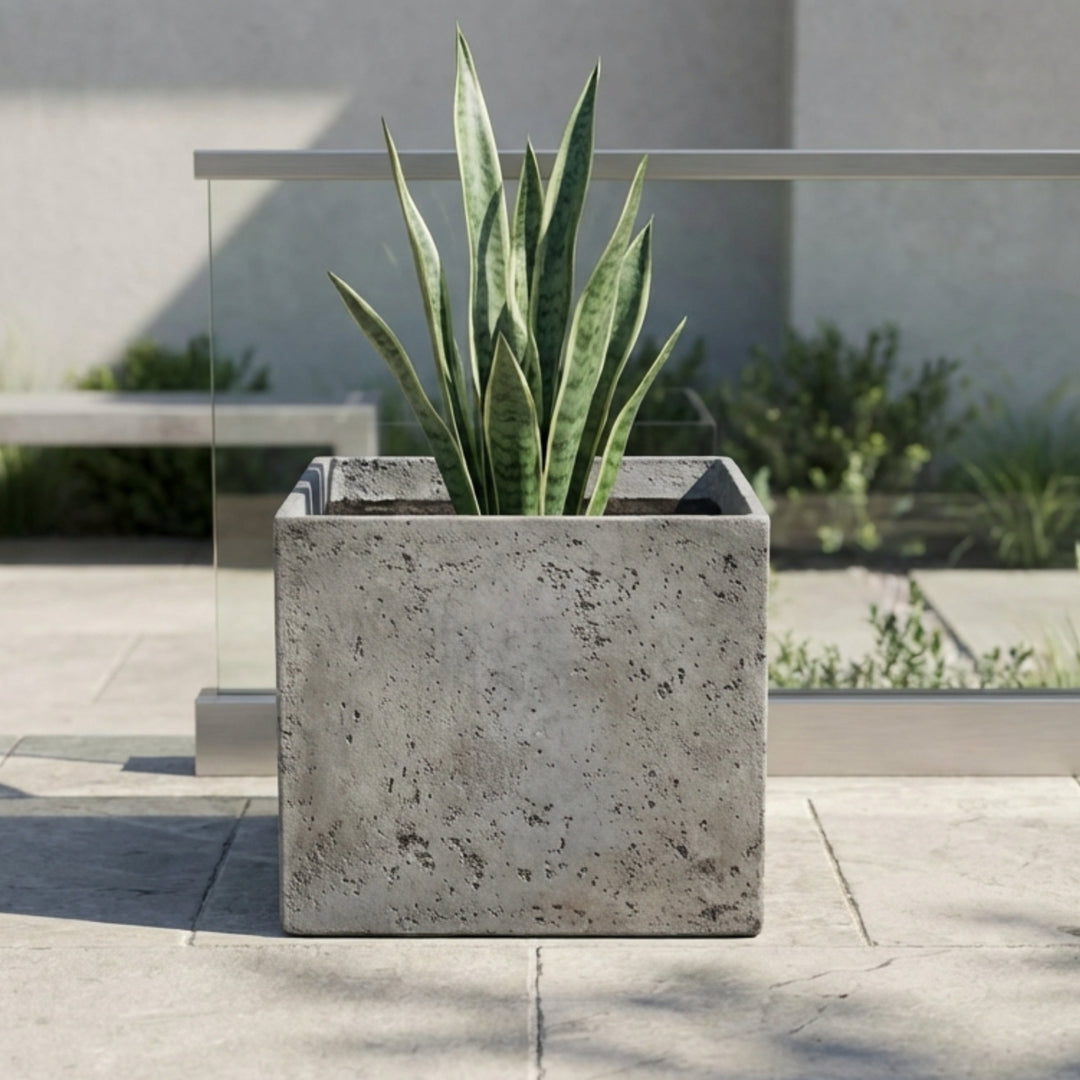 Torino Square Concrete Planter - Timeless Outdoor Style