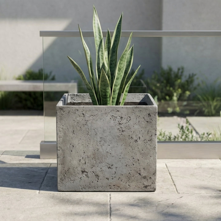 Torino Square Concrete Planter - Timeless Outdoor Style