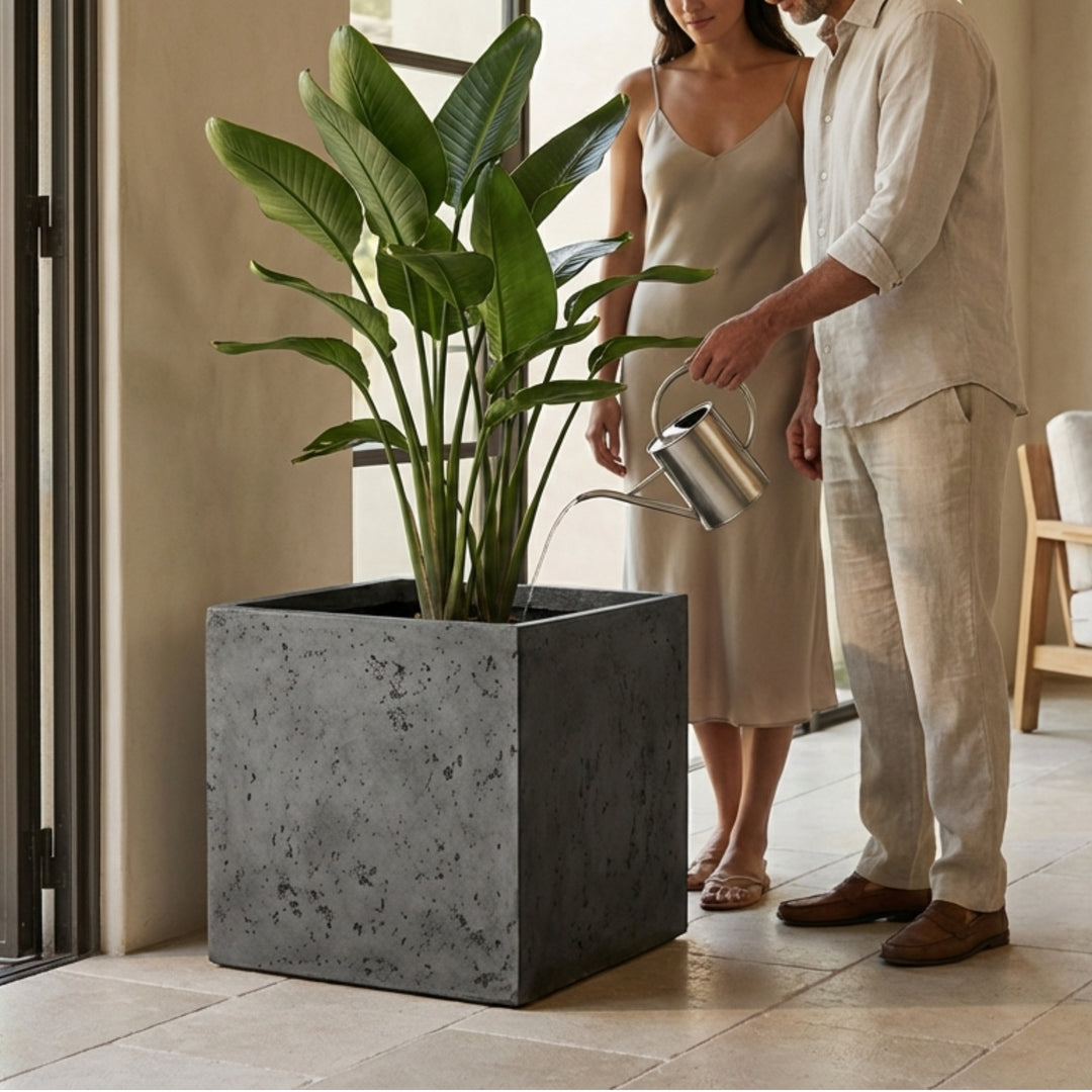 Torino Square Concrete Planter - Timeless Outdoor Style