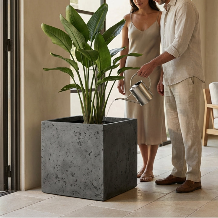 Torino Square Concrete Planter - Timeless Outdoor Style